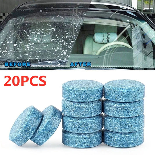 Car Windshield Cleaner Effervescent Tablets Solid Washer Agent Universal Automobile Glass Water Dust Soot Remover